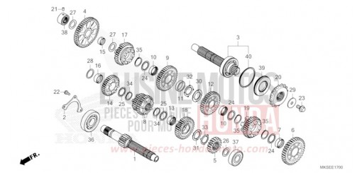 BOITE DE VITESSES (MT) CRF1100A2M de 2021
